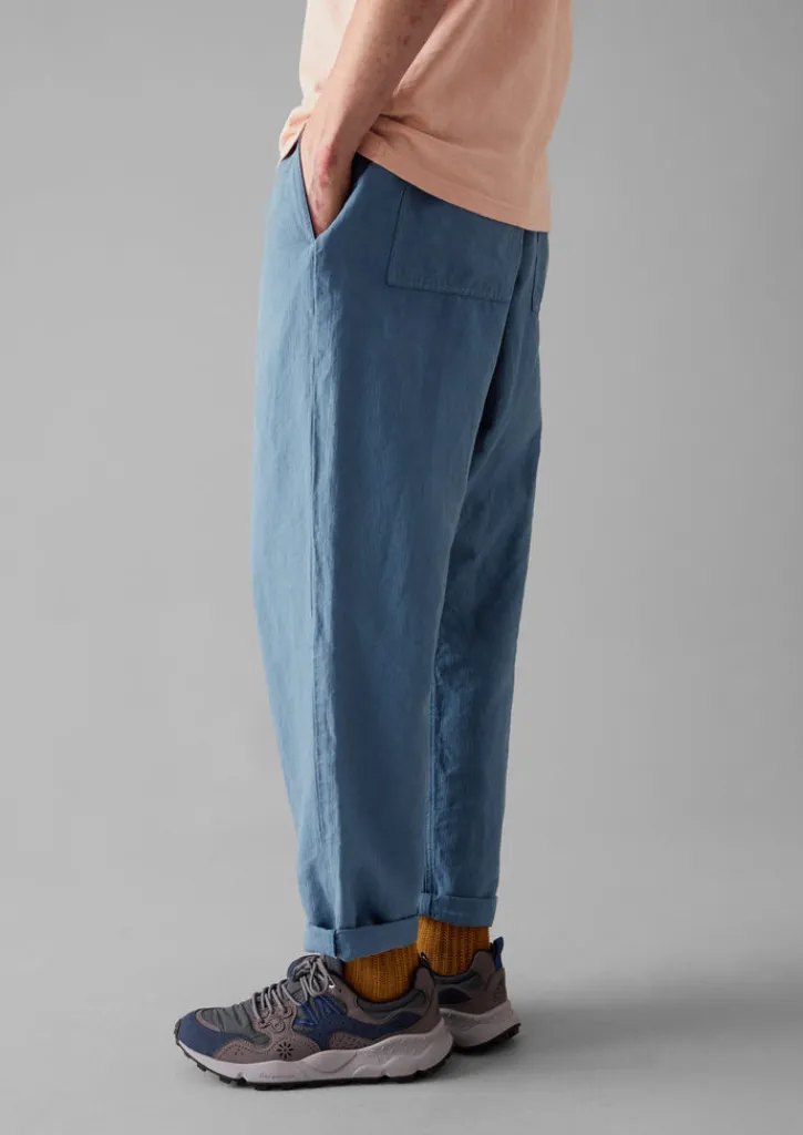 TOAST Alfie Garment Dyed Herringbone Trousers- Workwear|Trousers