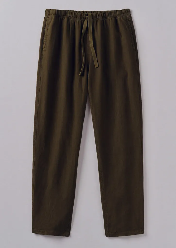 TOAST Alfie Garment Dyed Linen Trousers- Linen|Trousers