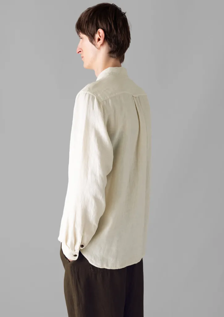 TOAST Alfie Garment Dyed Linen Trousers- Linen|Trousers