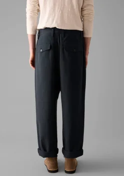 TOAST Bill Cotton Wide Leg Trousers- Trousers