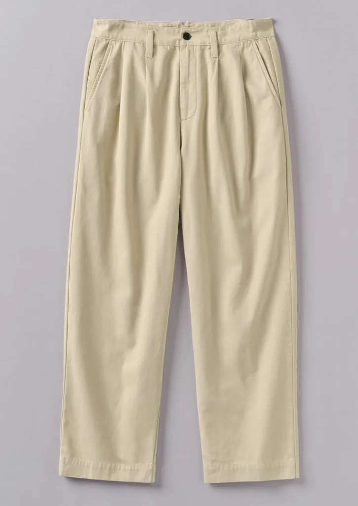 TOAST Bill Cotton Wide Leg Trousers- Trousers