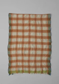 TOAST Check Boiled Wool Scarf- Hats, Scarves & Gloves