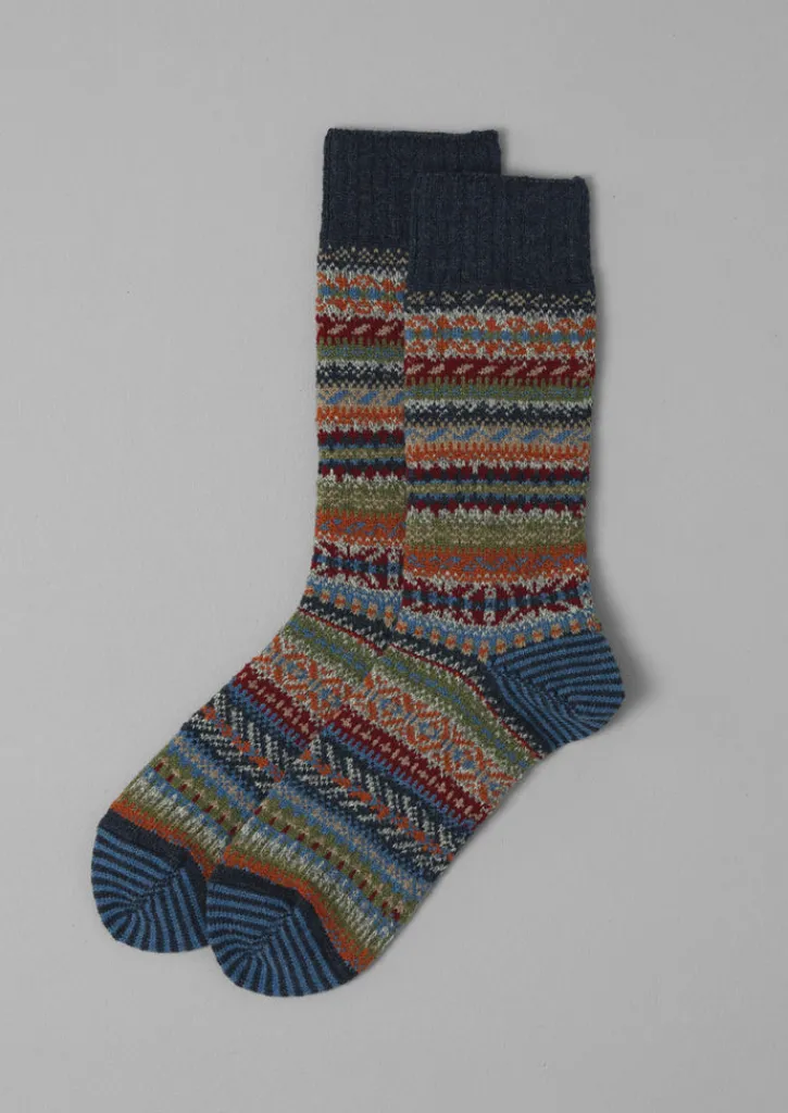 TOAST Chup Pattern Wool Blend Socks-Women Socks & Tights