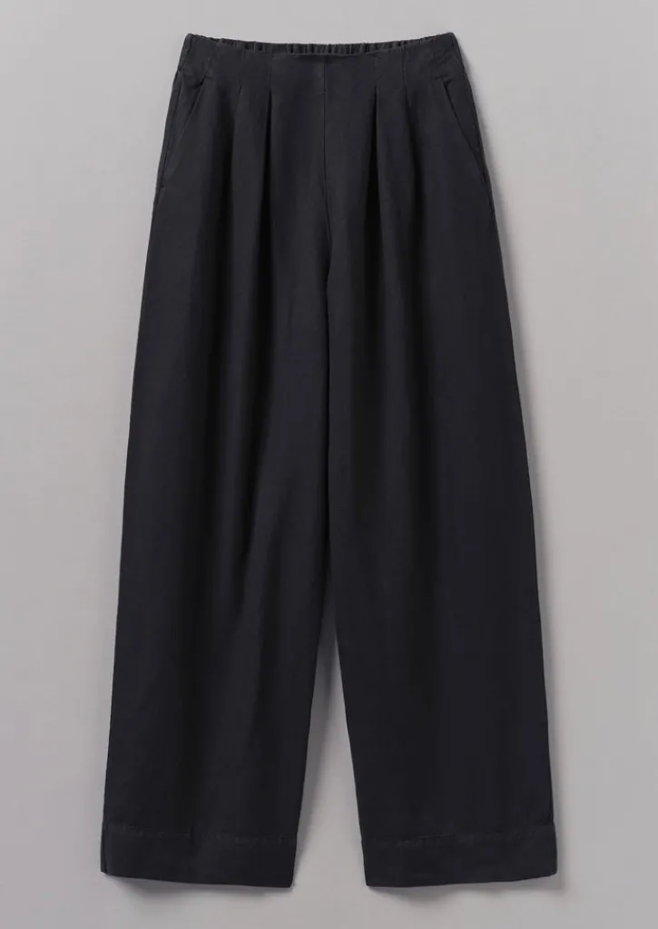 TOAST Cotton Linen Wide Leg Trousers-Women Linen|Trousers