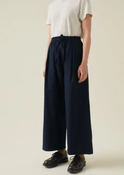 TOAST Cotton Wool Herringbone Pull On Trousers-Women Trousers