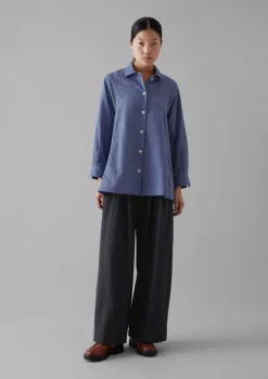 TOAST Cotton Wool Pleat Front Trousers-Women Trousers