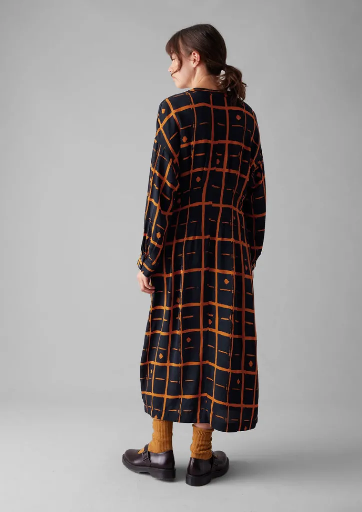TOAST Diamond Dot Print Fluid Dress-Women Dresses