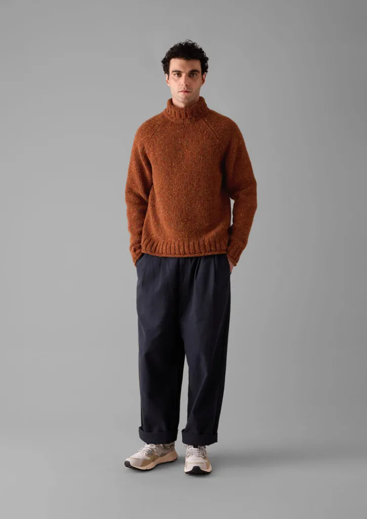 TOAST Donegal Roll Neck Sweater- Knitwear