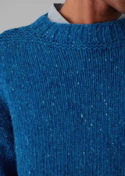 TOAST Donegal Wool High Neck Easy Sweater- Knitwear