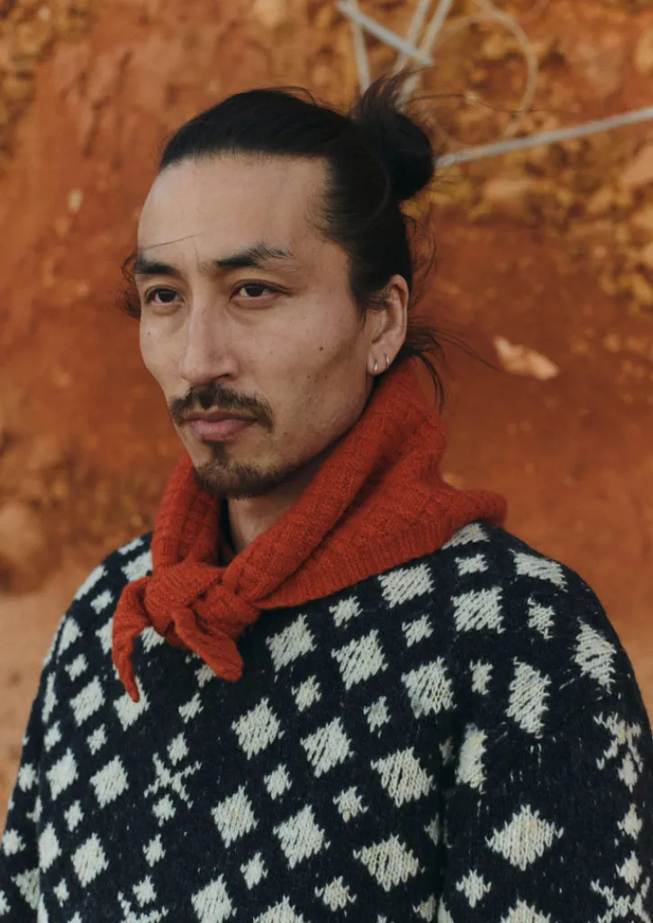 TOAST Donegal Wool Jacquard Sweater- Knitwear