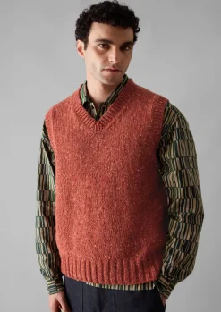 TOAST Donegal Wool Knitted Tank- Knitwear