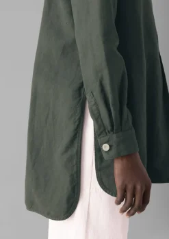 TOAST Elena Cotton Linen Tunic Shirt-Women Linen|Tops & Tees