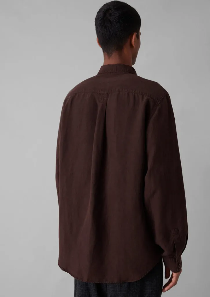 TOAST Garment Dyed Point Collar Shirt- Shirts