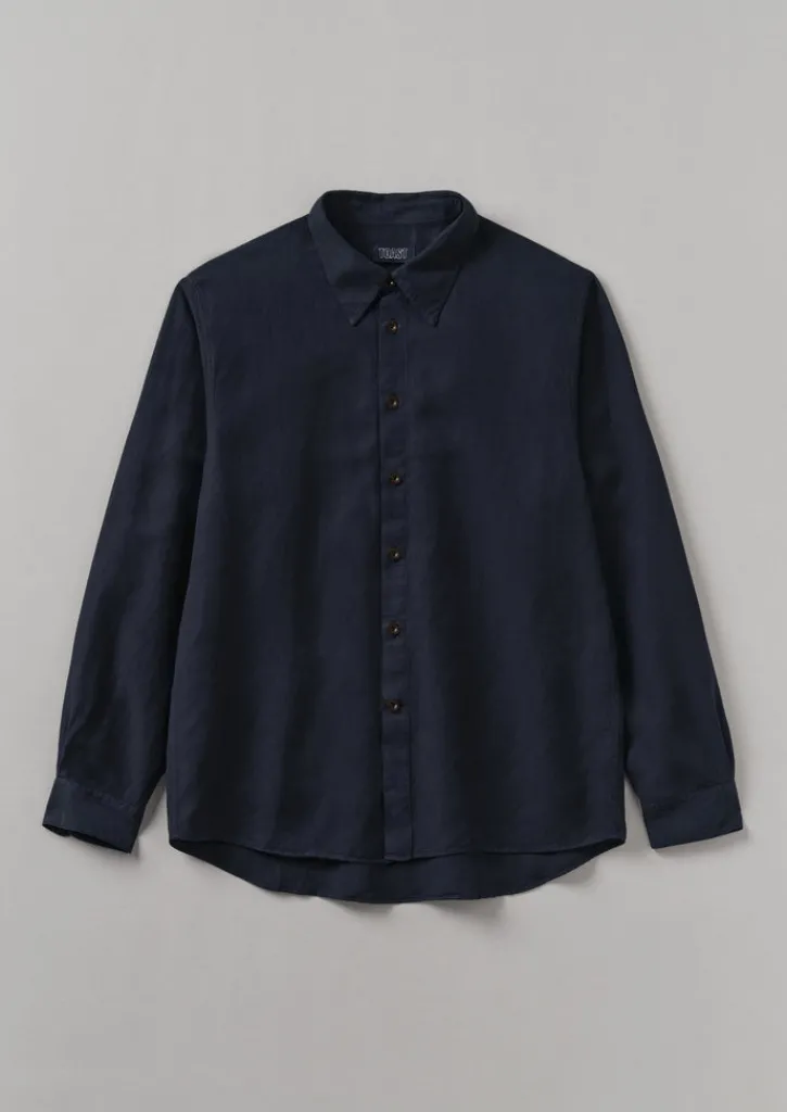 TOAST Garment Dyed Point Collar Shirt- Shirts