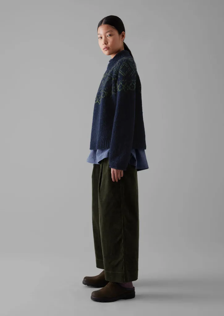 TOAST Graphic Yoke Sweater-Women Knitwear