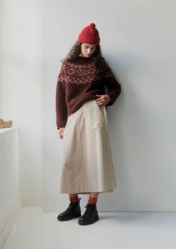 TOAST Graphic Yoke Sweater-Women Knitwear