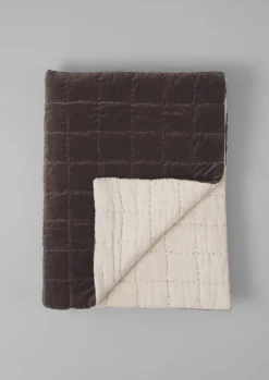 TOAST Hand Stitched Velvet Bedspread- Textiles|Blankets & Throws