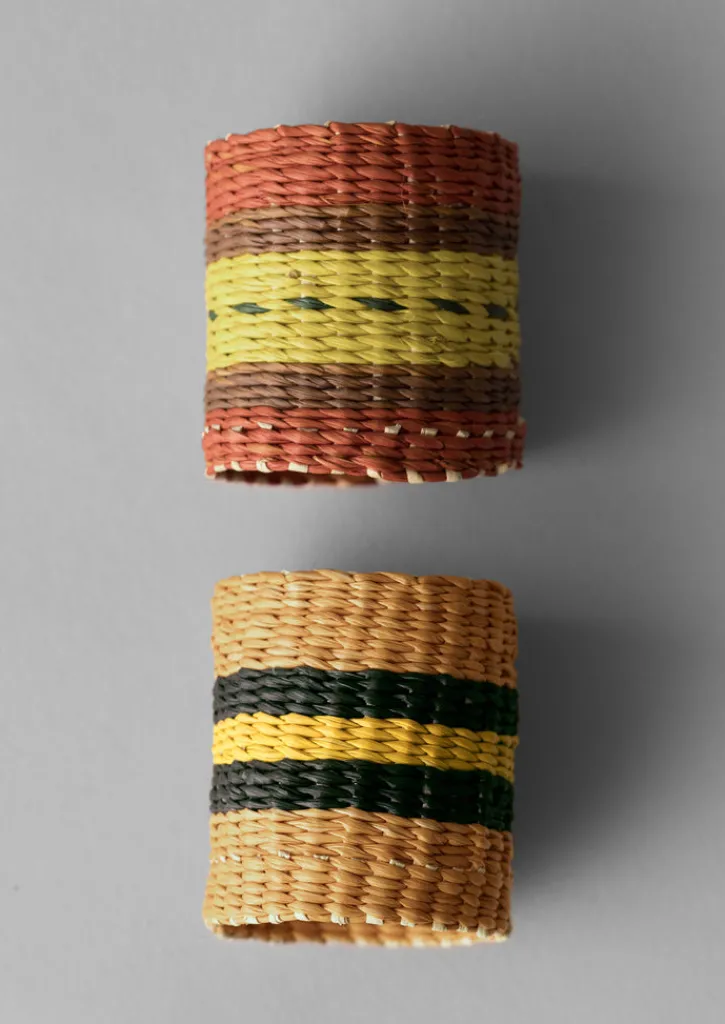 TOAST Hand Woven Iraca Napkin Rings- Textiles|Kitchen
