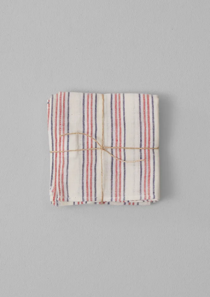 TOAST Hand Woven Stripe Napkin Set- Textiles|Kitchen