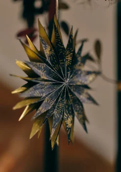 TOAST Hanging Lokta Paper Star Set- Christmas Decorations