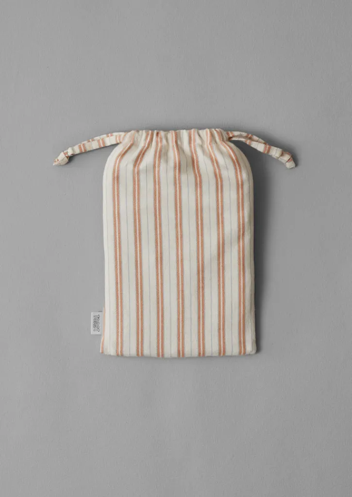 TOAST Ines Flannel Stripe Cotton Duvet Cover- Textiles|Bed Linen