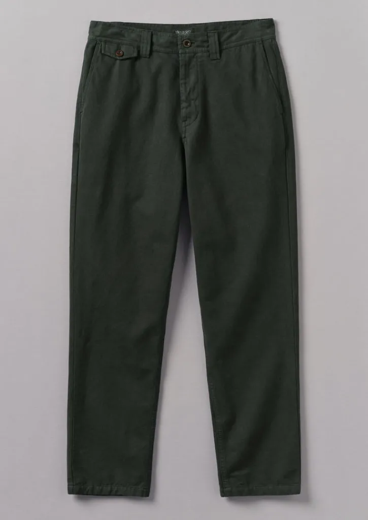 TOAST Norv Garment Dyed Tapered Trousers- Workwear|Trousers