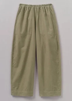 TOAST Organic Cord Barrel Leg Trousers-Women Cord|Loungewear