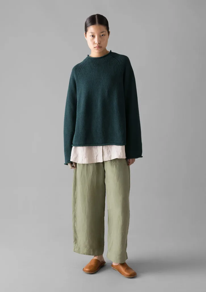 TOAST Organic Cotton Linen Easy Sweater-Women Linen|Jersey