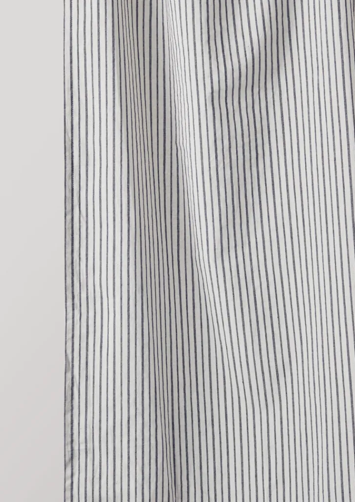 TOAST Organic Cotton Pyjama Stripe Shower Curtain- Bathroom