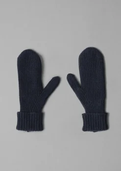 TOAST Ribbed Wool Cashmere Mittens-Women Hats, Scarves & Gloves