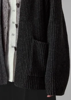 TOAST Ribbed Wool Knitted Cardigan-Women Knitwear