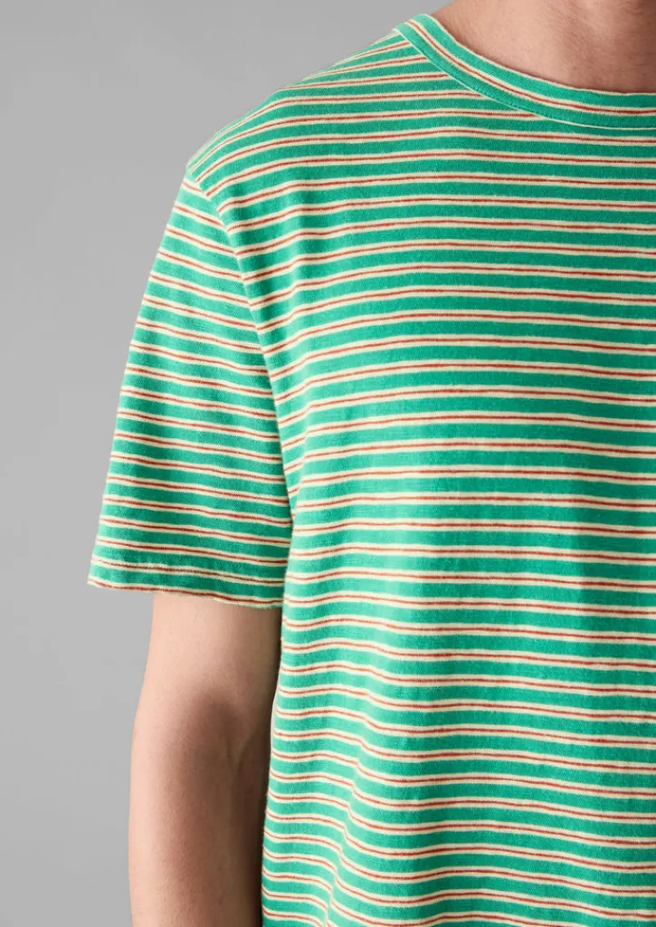 TOAST Theo Organic Cotton Stripe Short Sleeve Tee- Tops & Tees